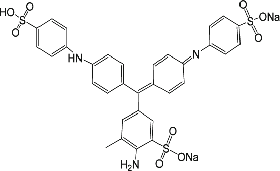Structure of aniline blue